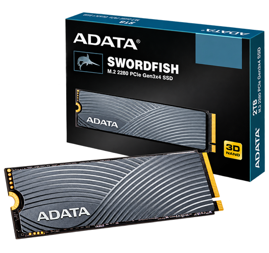 SSD ADATA Swordfish - M.2 NVMe PCIe - 250GB - Alta Velocidad para PC y Portátil