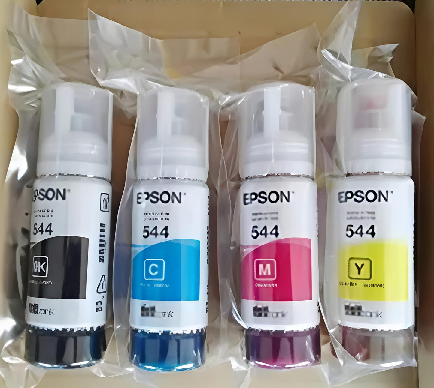 TINTA 4 COLORES EPSON ORIGINAL T544 L1110 L3110 L3150 L5190